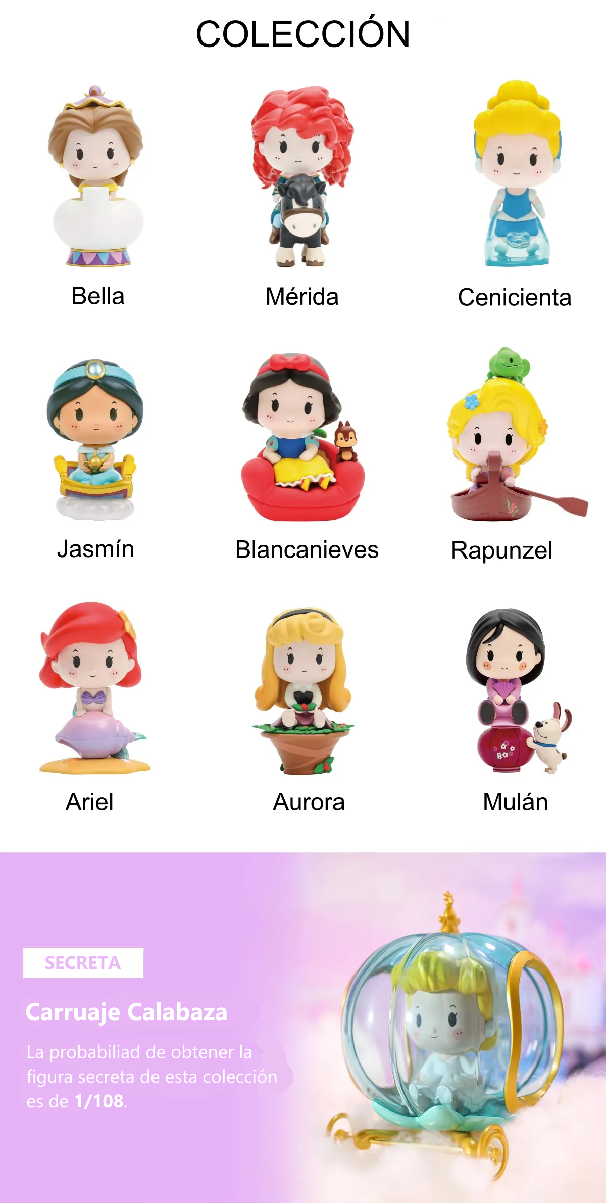 Princesas Disney en Carruaje – Colección