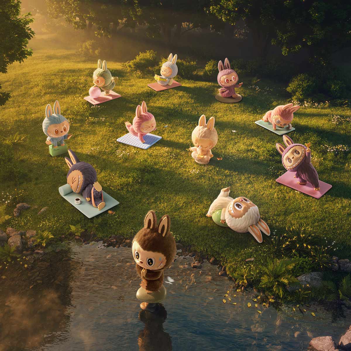 The Monsters Labubu Yoga – Diorama